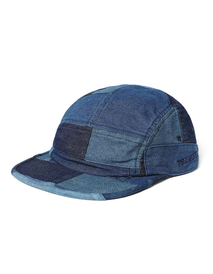 디스이즈네버댓 Washed Denim Pacth Work Cap Blue