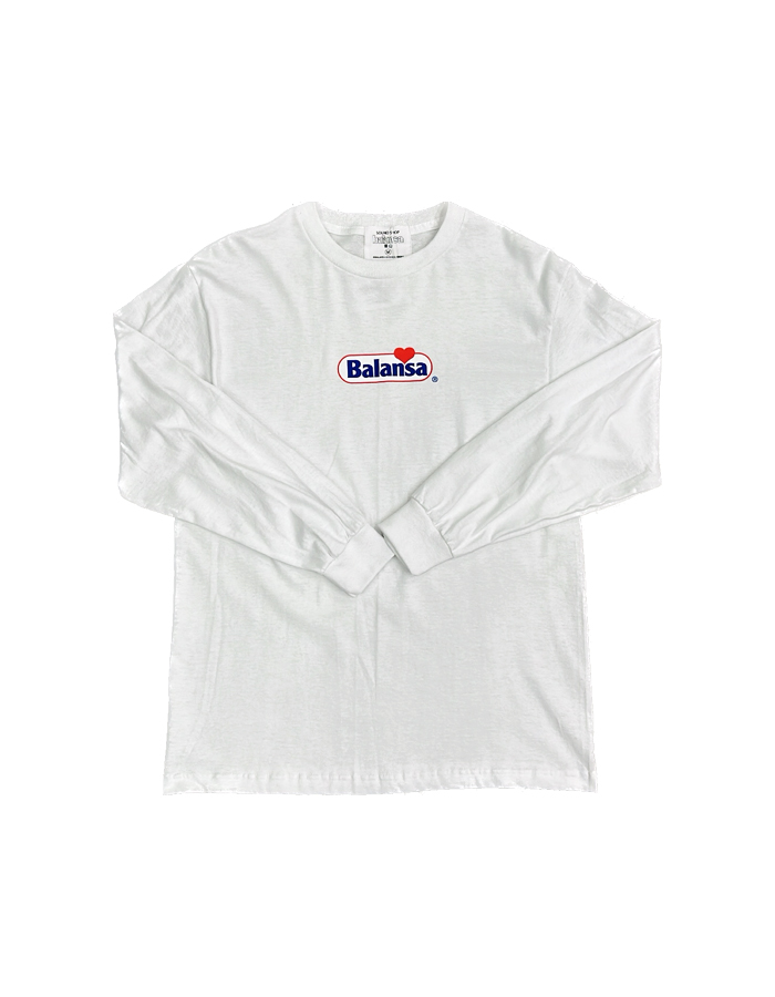 사운드샵발란사 balansa heart logo l/s tee white