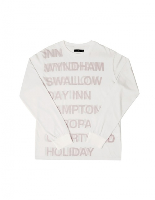 사파리스팟 HIGHWAY INN L/S TEE (WHITE/RED)