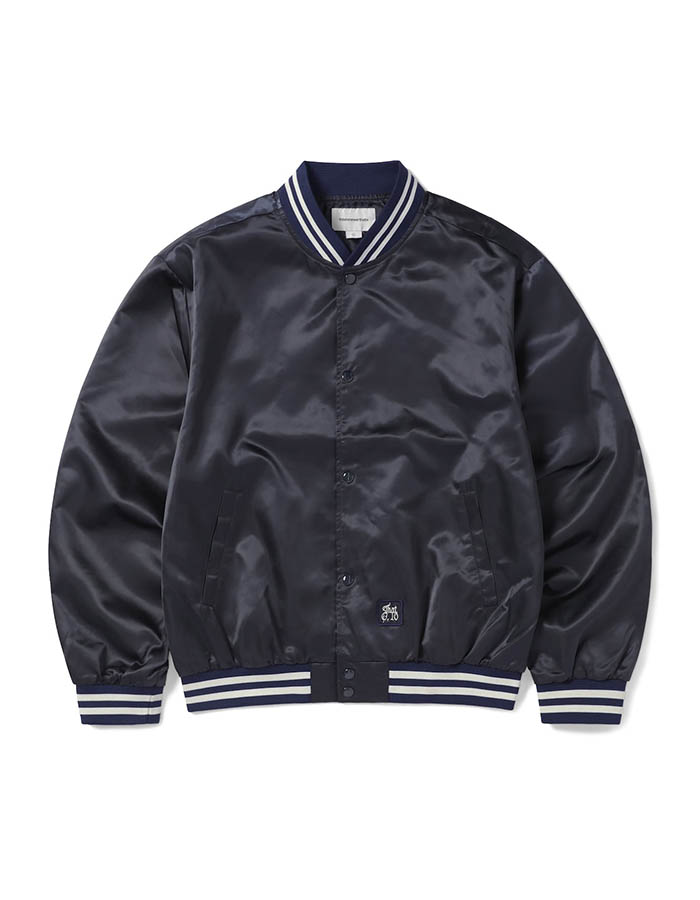 디스이즈네버댓 Satin Jacket NAVY