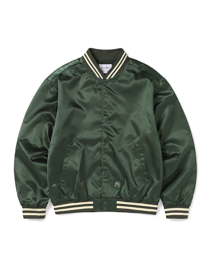 디스이즈네버댓 Satin Jacket OLIVE