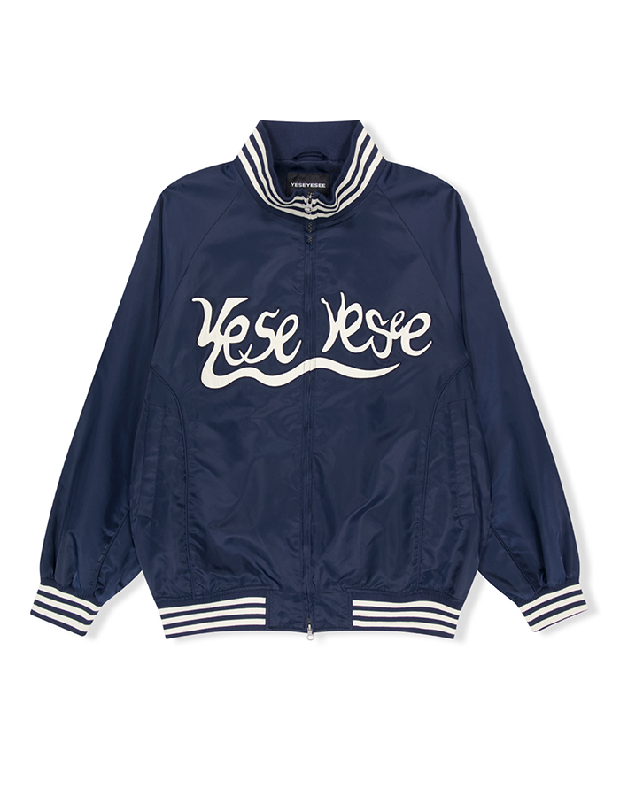 예스아이씨 High Neck Stadium Jacket NAVY