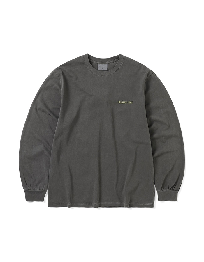 디스이즈네버댓 Flame Onyx L/S Tee Charcoal