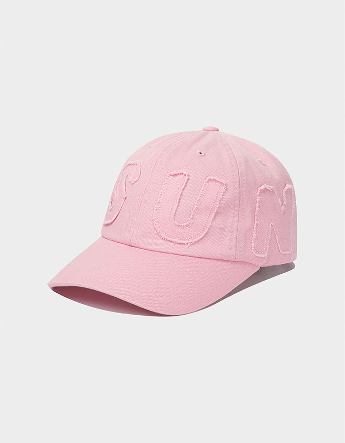 SUNLOVE Cut Off Capital Cap Pink