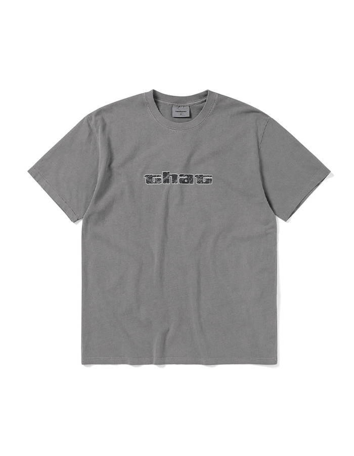 디스이즈네버댓 Big Initial Tee Dark Grey