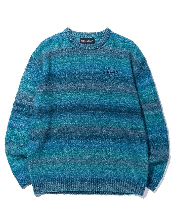 엑스트라오디너리 GRADATION SWEATER BLUE