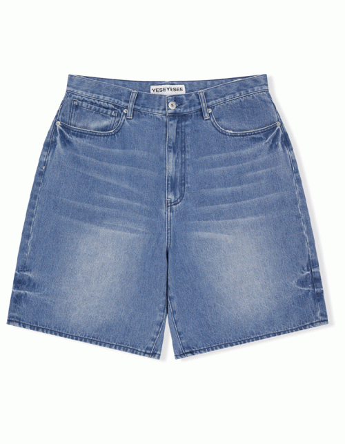 예스아이씨 Basal 5 Pockets Denim Shorts Light Indigo