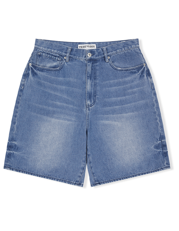 예스아이씨 Basal 5 Pockets Denim Shorts Light Indigo