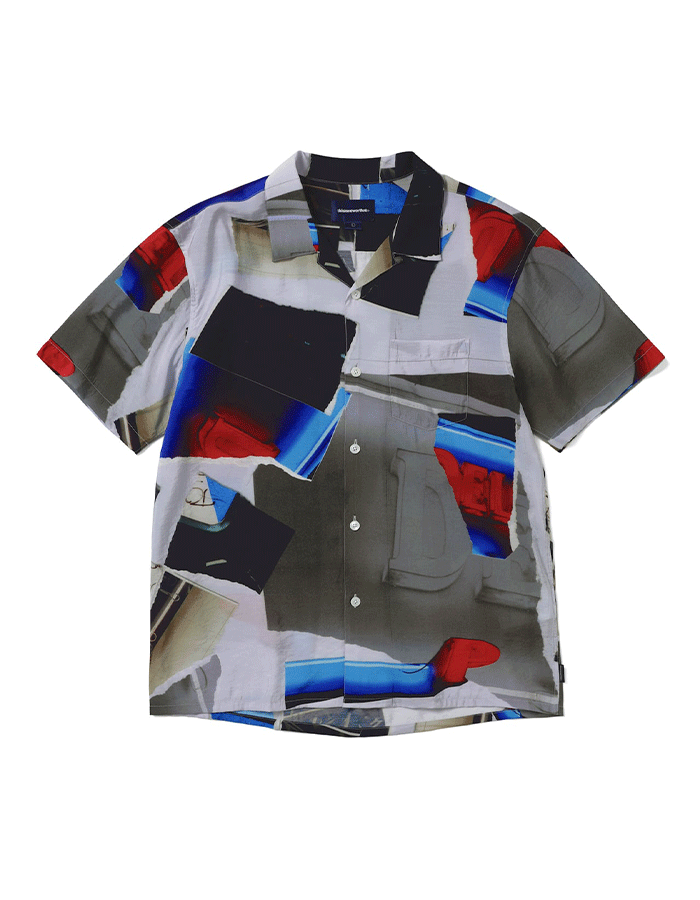 디스이즈네버댓 Torn Rayon S/S Shirt Multi