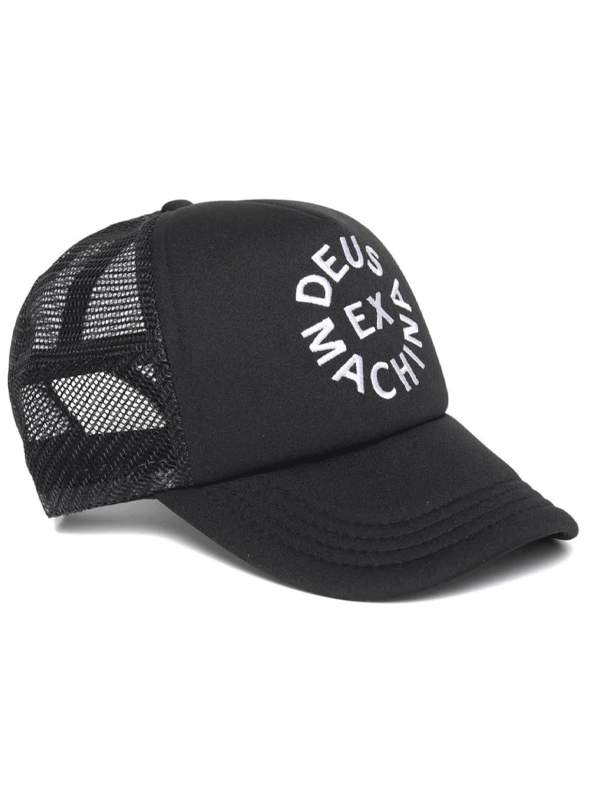 데우스엑스마키나 CIRCLE LOGO TRUCKER BLACK