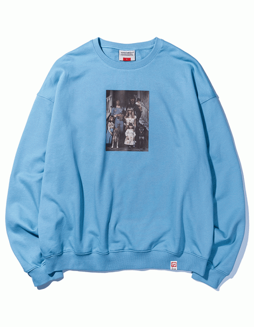 엑스트라오디너리 FREAK FAMILY DTP CREWNECK L/BLUE