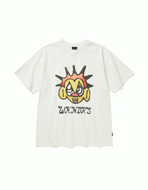 위캔더스 FACE LOGO T-SHIRT (WHITE)