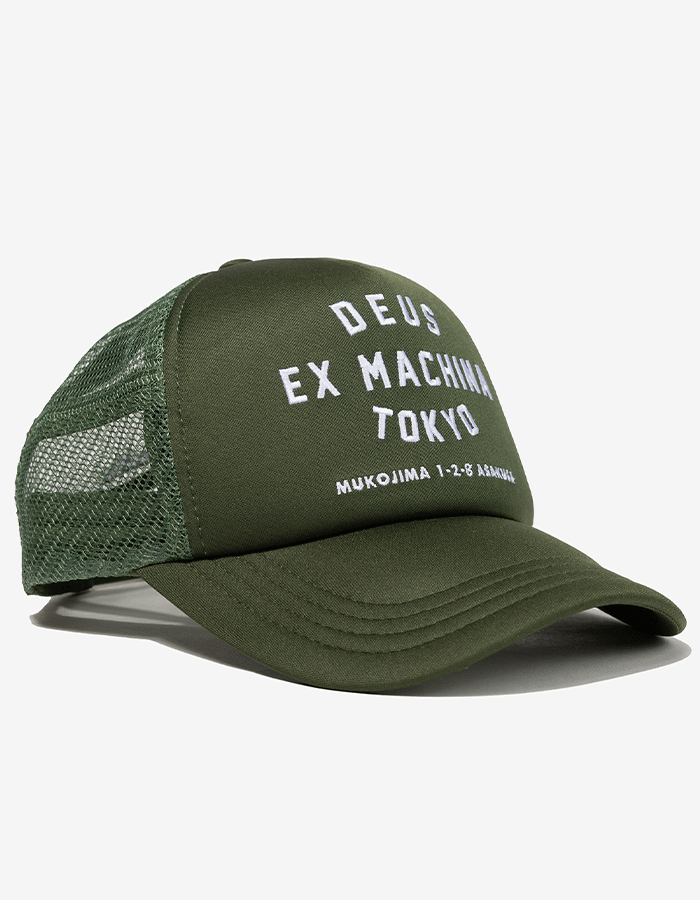 데우스엑스마키나 TOKYO ADDRESS TRUCKER FOREST GREEN