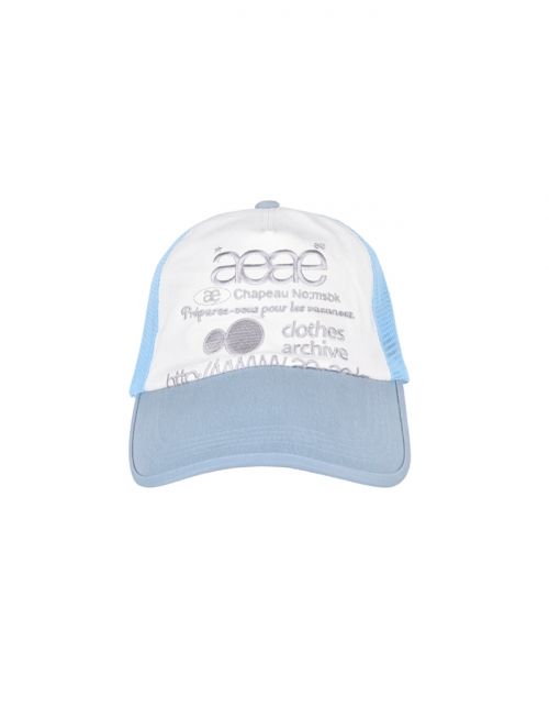 [AEAE] WEB LOGO MESH CAP - [SKYBLUE]