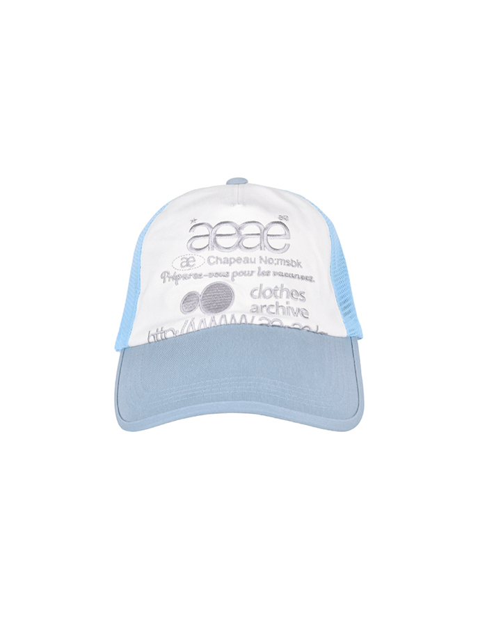 [AEAE] WEB LOGO MESH CAP - [SKYBLUE]