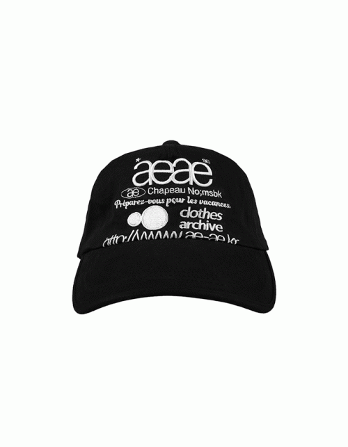 [AEAE] WEB LOGO 5PANNEL CAP [BLACK]
