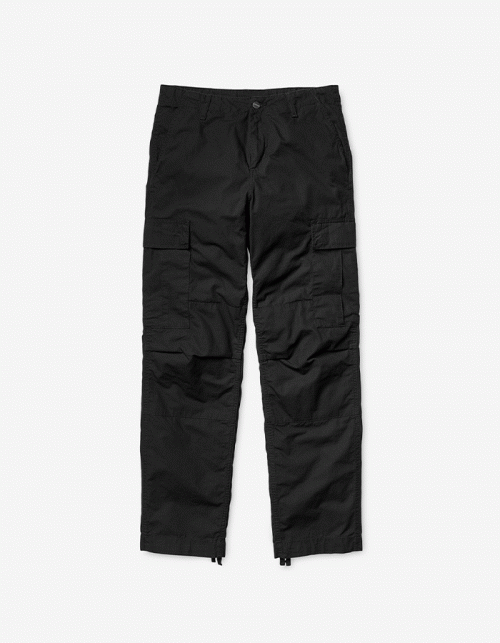 칼하트WIP REGULAR CARGO PANT COLUMBIA BLACK RINSED