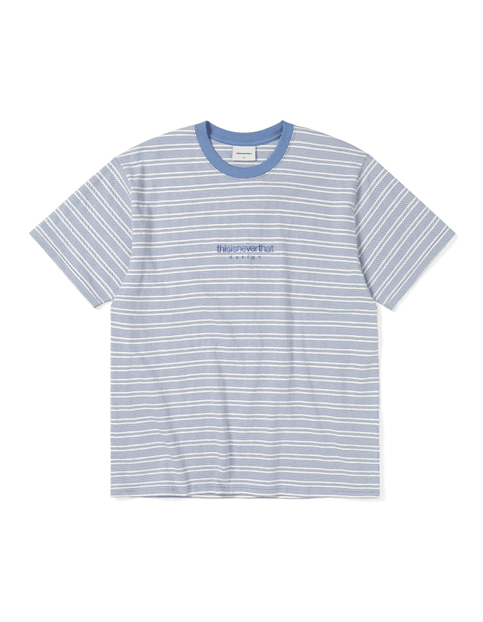 디스이즈네버댓 Micro Striped Tee Hazy Blue