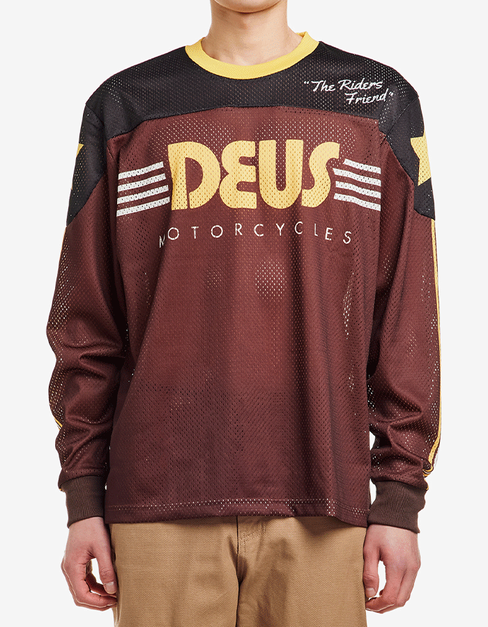 데우스엑스마키나 FANTASMA MOTO JERSEY BROWN COMBO