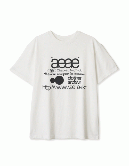 [AEAE] WEB LOGO T-SHIRTS [WHITE]