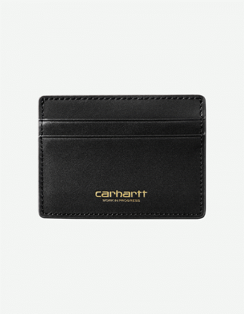 칼하트WIP VEGAS CARDHOLDER BLACK/GOLD