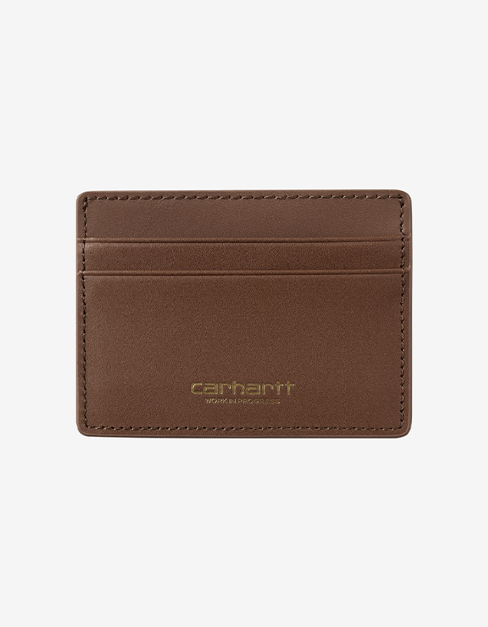 칼하트WIP VEGAS CARDHOLDER COGNAC/GOLD