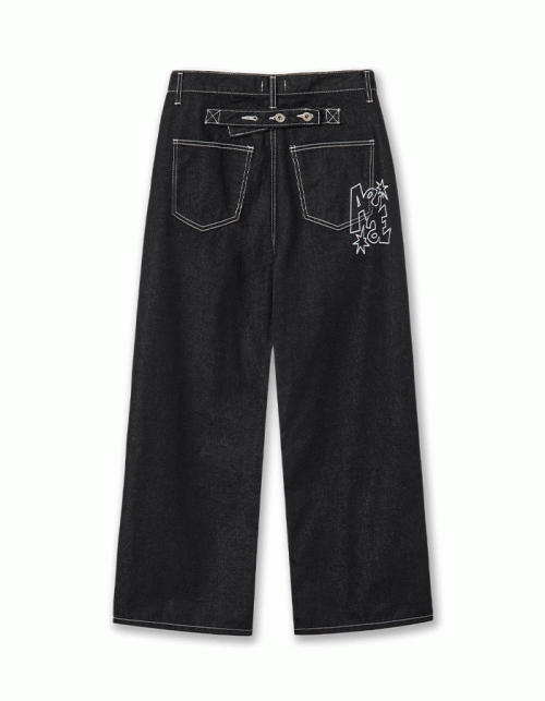 [AEAE] RIGID JEANS [BLACK]