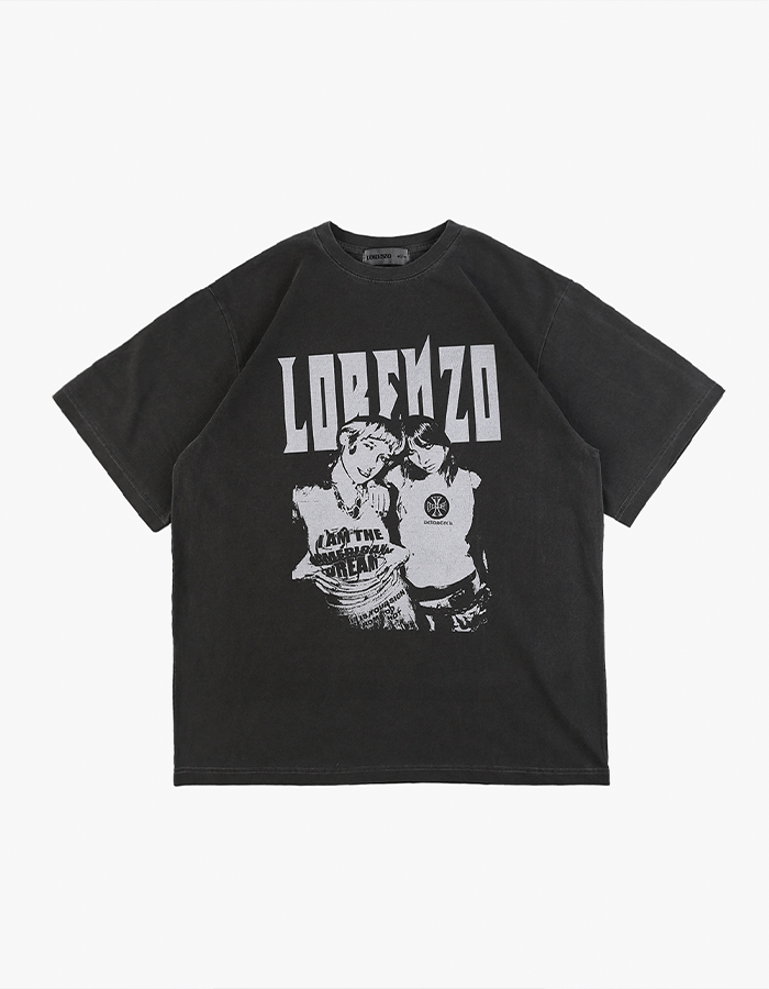 에이펙스 디자인 Lorenzo Girl T-Shirt - Pigment Black