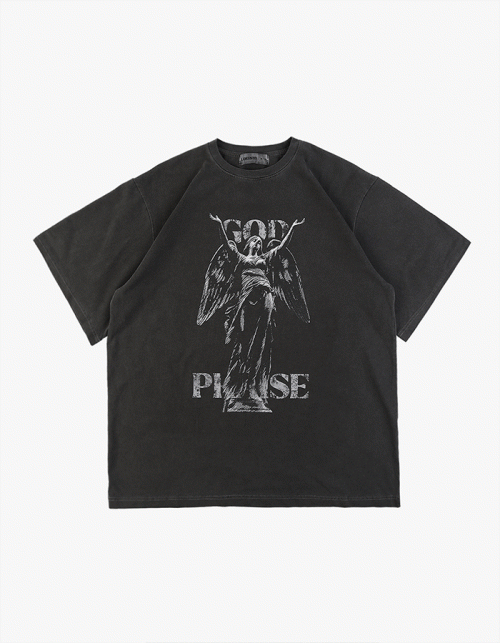 에이펙스 디자인 God Praise T-Shirt - Pigment Black