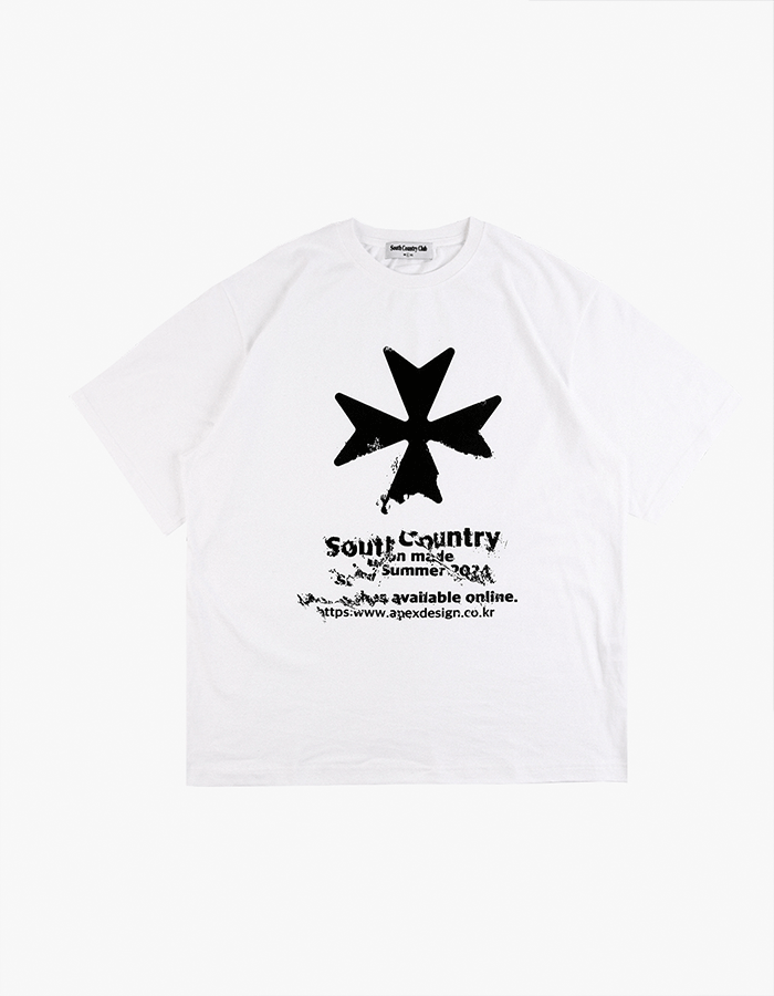 에이펙스 디자인 Damage Logo T-Shirt - White
