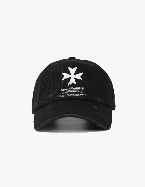 에이펙스 디자인 Damage Logo Cap - Black