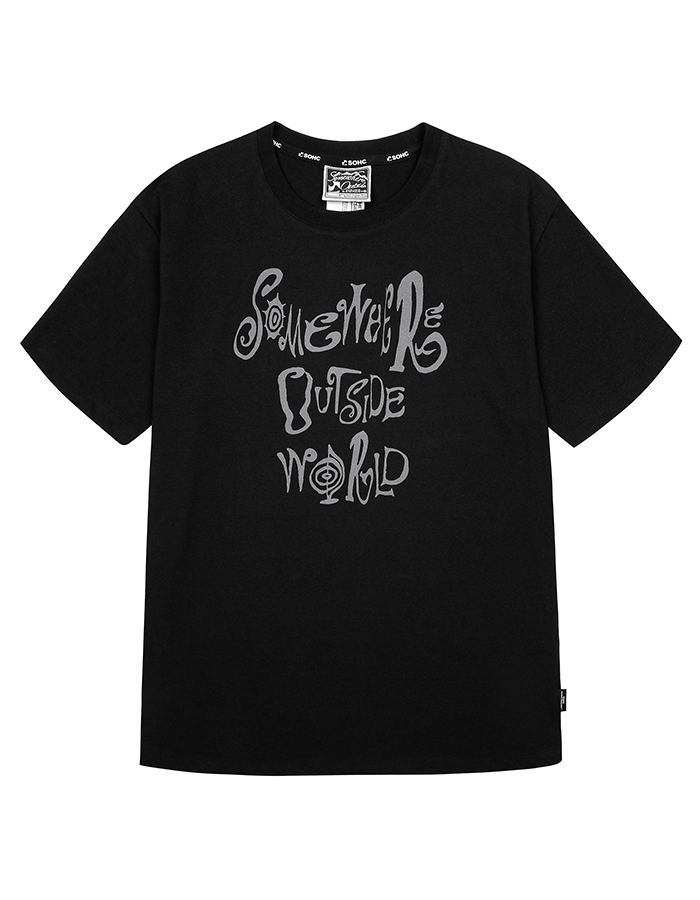 SOHC Tribal Font Buffalo T-Shirt_11TUT152 BLACK