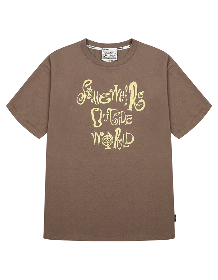 SOHC Tribal Font Buffalo T-Shirt_11TUT152 L/BROWN