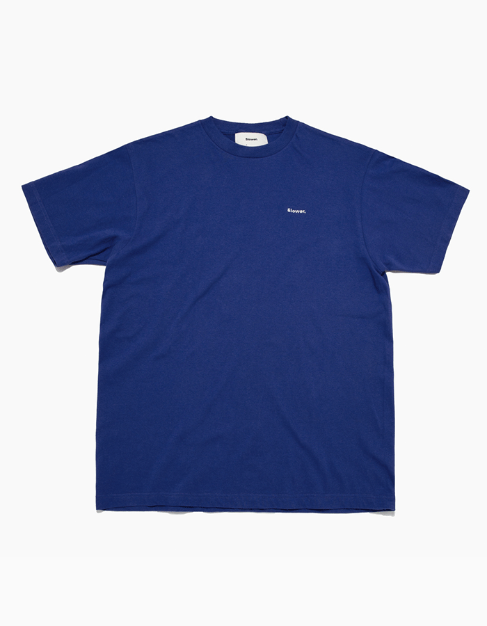 SLOWER EMBROIDERY T-SHIRTS JAPAN BLUE