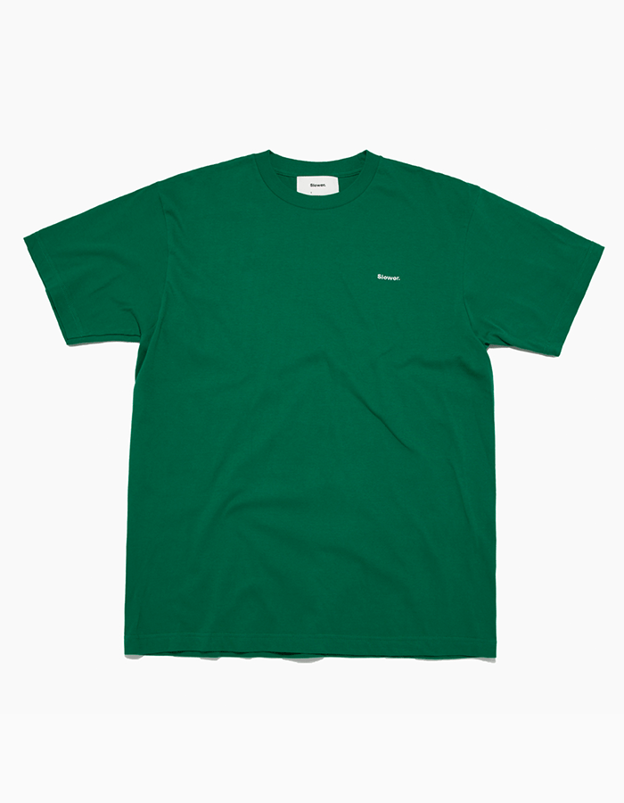 SLOWER EMBROIDERY T-SHIRTS GREEN