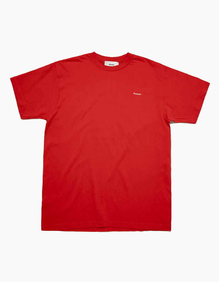 SLOWER EMBROIDERY T-SHIRTS RED