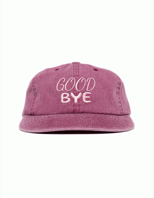 헬로선라이즈 Goodbye Typo Logo 6 Panel Cap_Burgundy 54,000