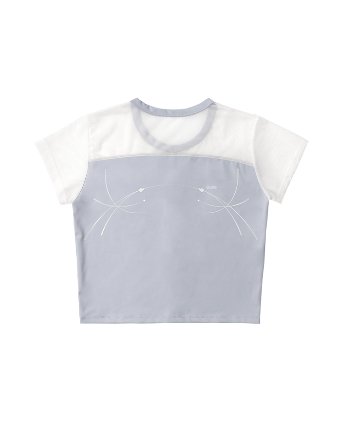 오호스 Half Sheer Jersey T / Grey