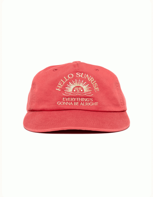 헬로선라이즈 HS Arch Logo 5Panel Cap_Vintage Red