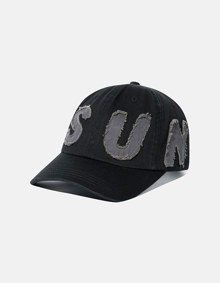 SUNLOVE Cut Off Capital Cap Black