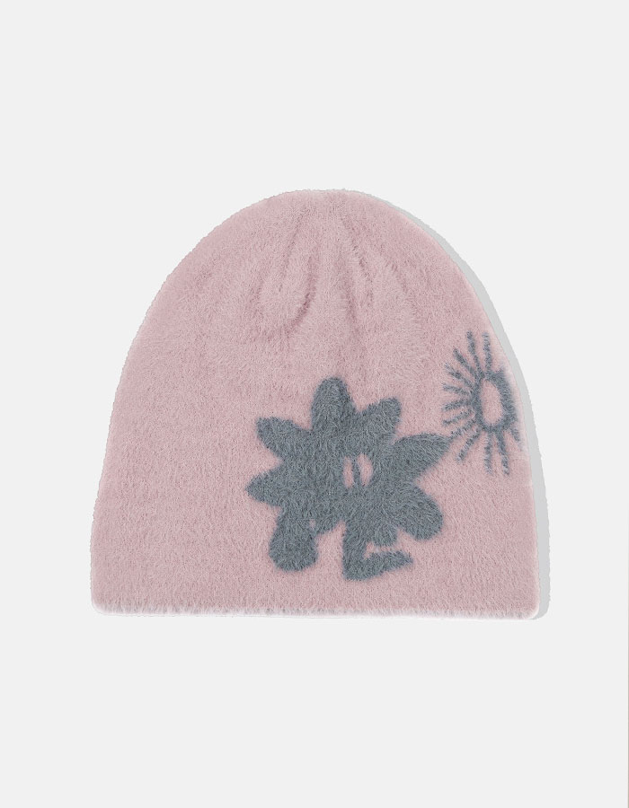 SUNLOVE Cali Shaggy Beanie Pink