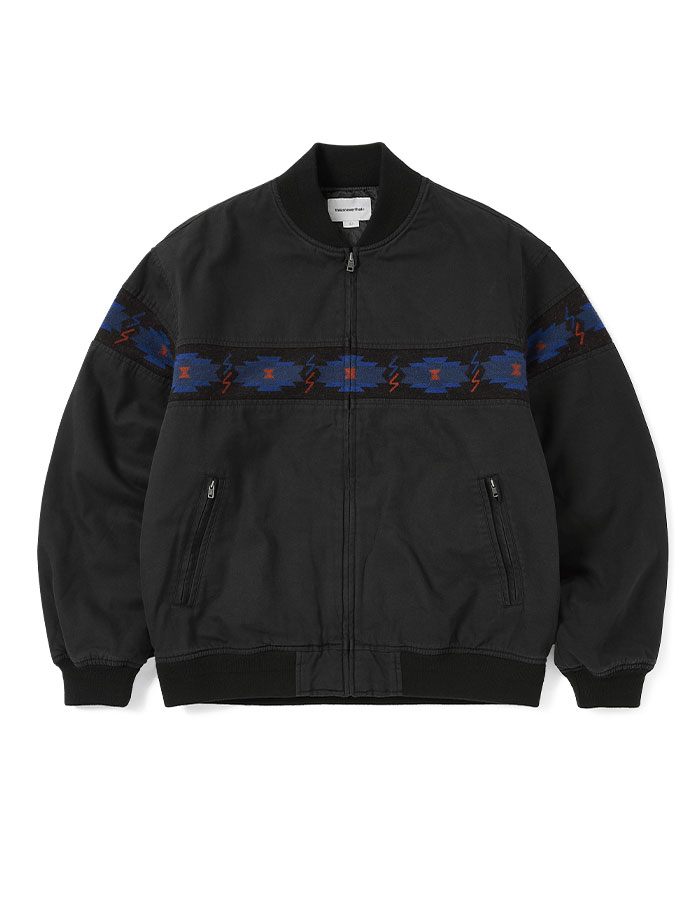 디스이즈네버댓 Lined Bomber Jacket Black