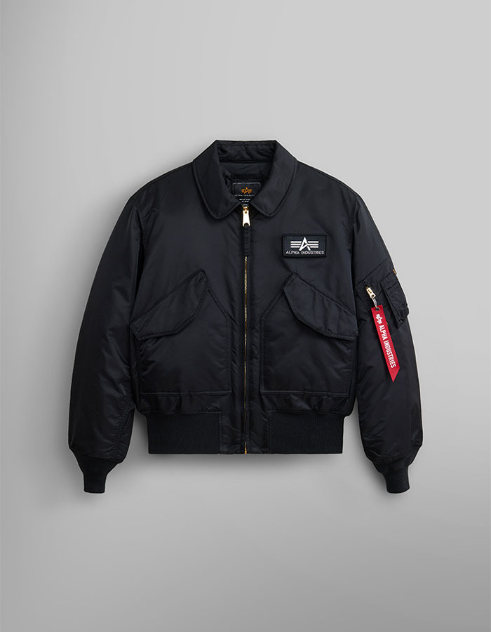 알파인더스트리 CWU 45/P FLIGHT JACKET BLACK