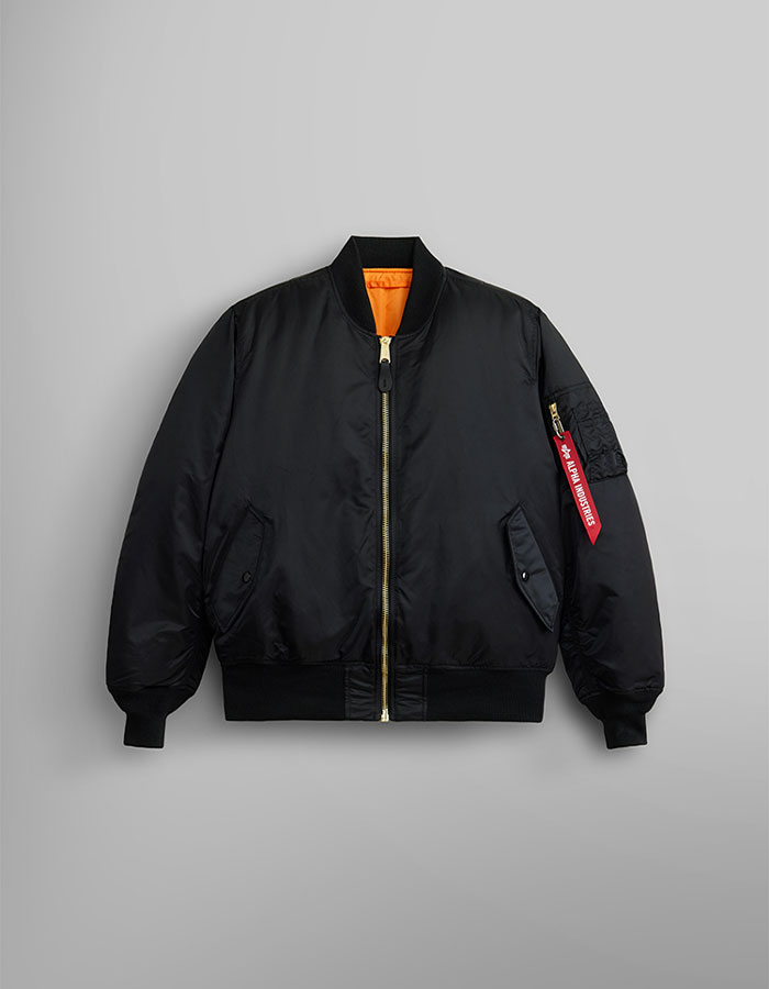 알파인더스트리 MA-1 FLIGHT JACKET BLACK