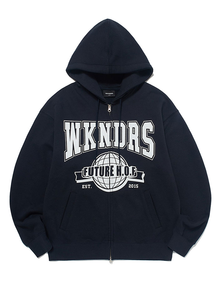 위캔더스 H.O.F ZIPUP HOODIE (NAVY)