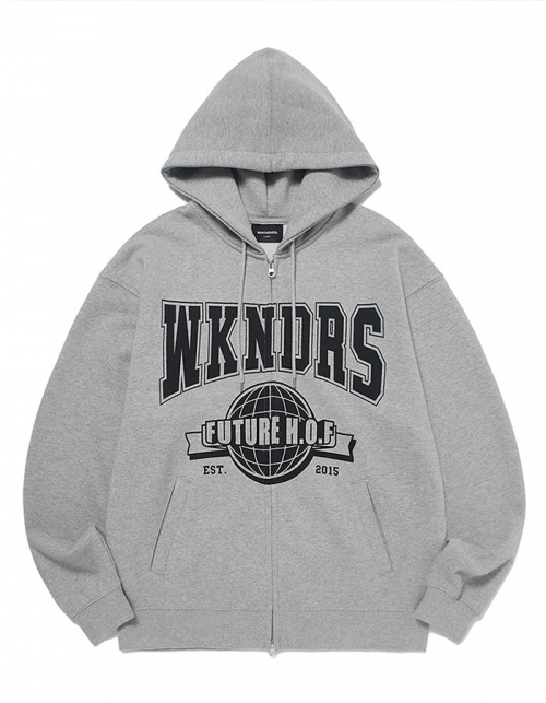 위캔더스 H.O.F ZIPUP HOODIE (GREY)