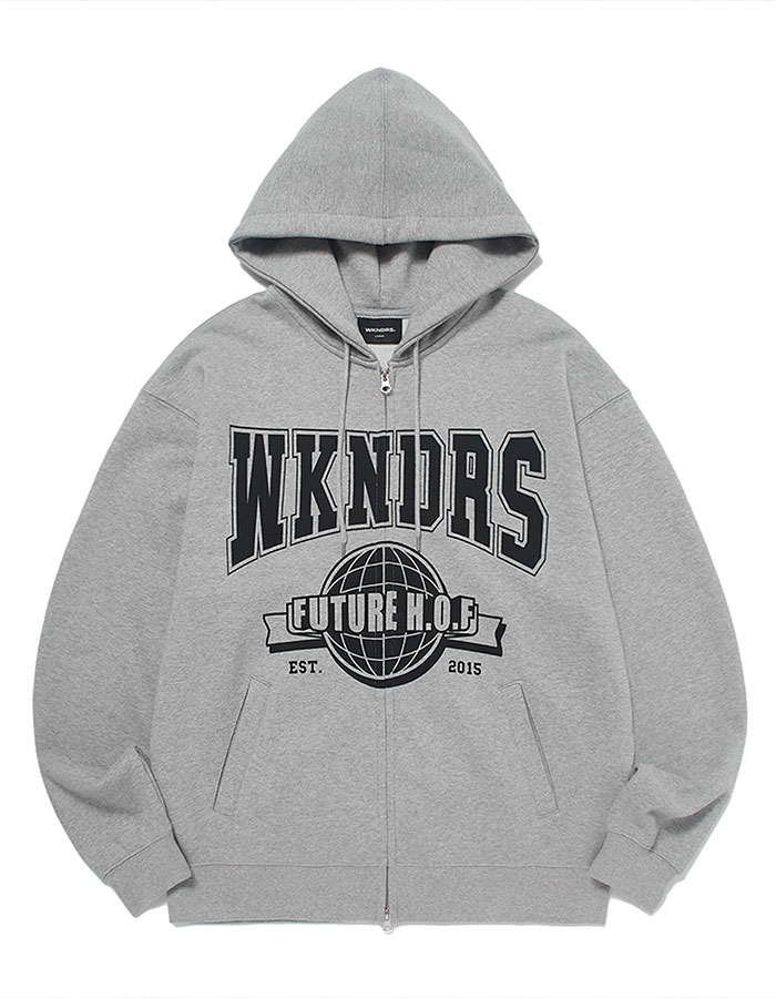 위캔더스 H.O.F ZIPUP HOODIE (GREY)