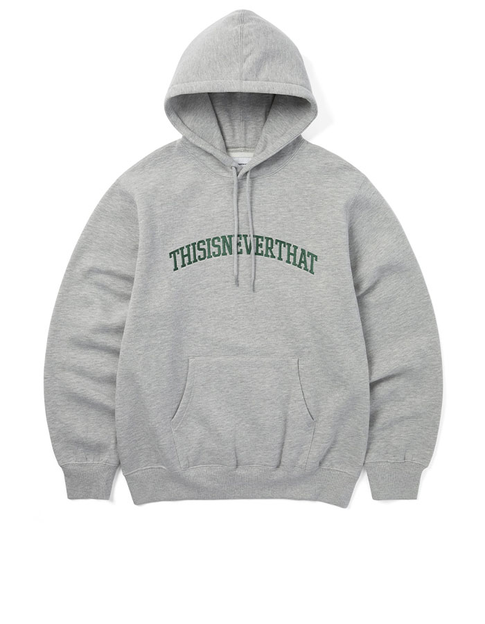 디스이즈네버댓 Arch-Logo Hoodie Heather Grey