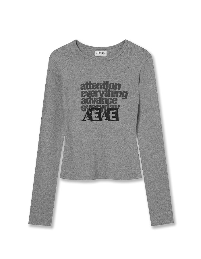 [AEAE] ATTENTION L/S [MELANGE GREY]