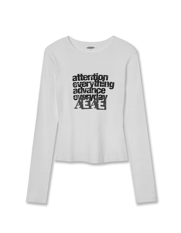 [AEAE] ATTENTION L/S [WHITE]